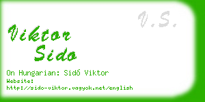 viktor sido business card