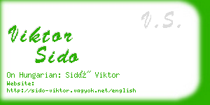 viktor sido business card